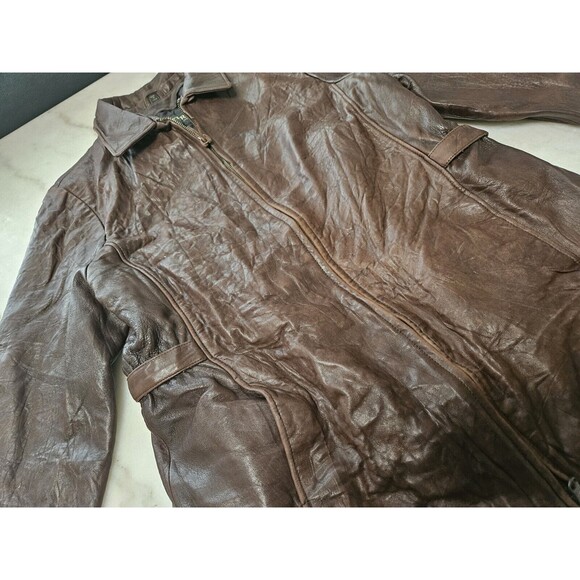 Vintage Genuine Leather Jacket Couture By J. Park Size Large, Classic Fit, Old! - Picture 3 of 14